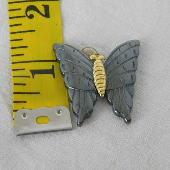 Hematite Butterfly Necklace - Picture 9 of 11